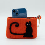 Cat Face Felt Zipper Pouches - Pack of 3 – view 3