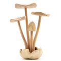 Parasite Wood Carving - Set of 4 Tall Mushrooms