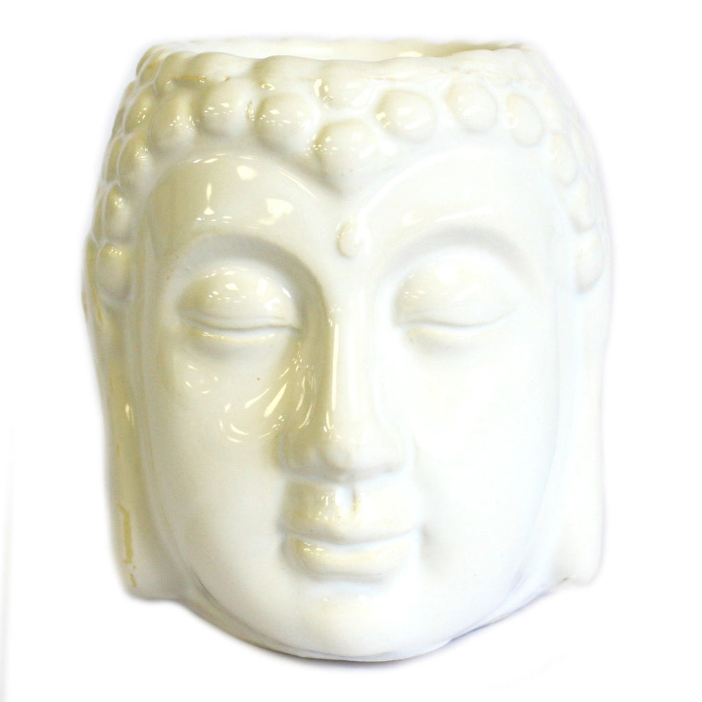 Classic Buddha Ceramic Oil Burner - White – view 3