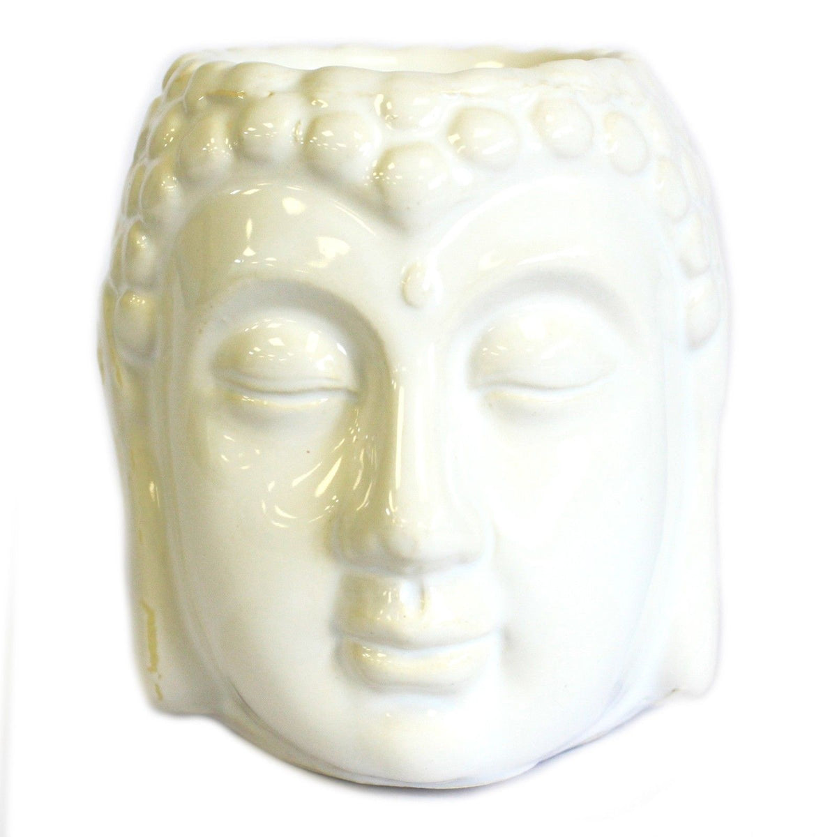 Classic Buddha Ceramic Oil Burner - White – view 3
