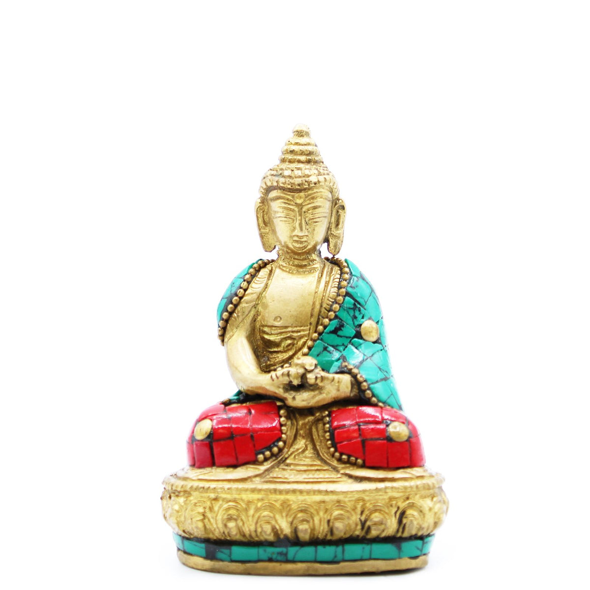 Brass Buddha Figure - Amitabha - 9.5 cm – view 2