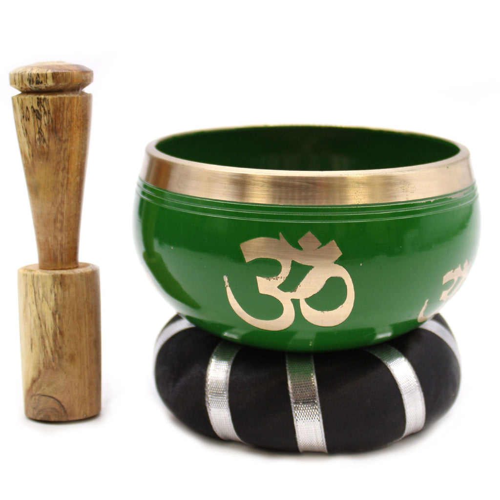 Tree of Life Singing Bowl Set - Green (10.7cm) – view 5