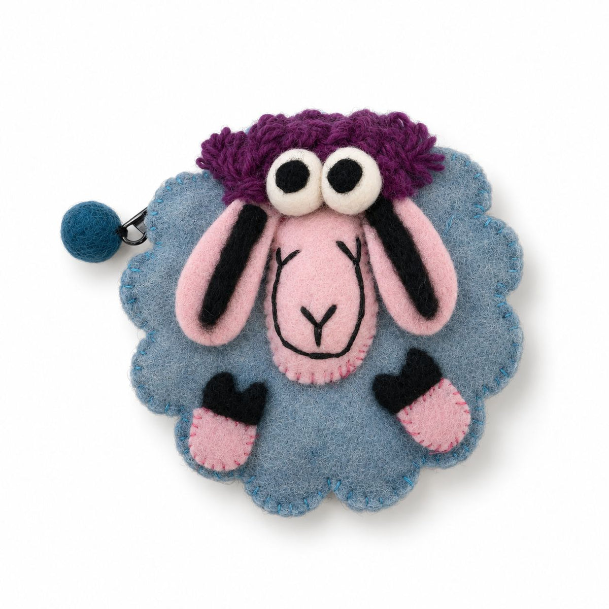 Felt Zipper Pouches Happy Sheep Set of 3 – view 6