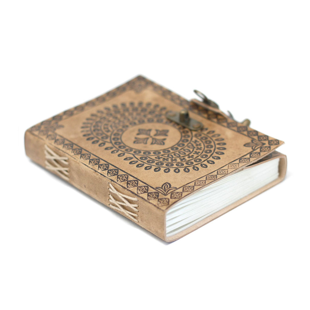 Leather Blue Mandala Notebook – 13x17.5 cm – view 4