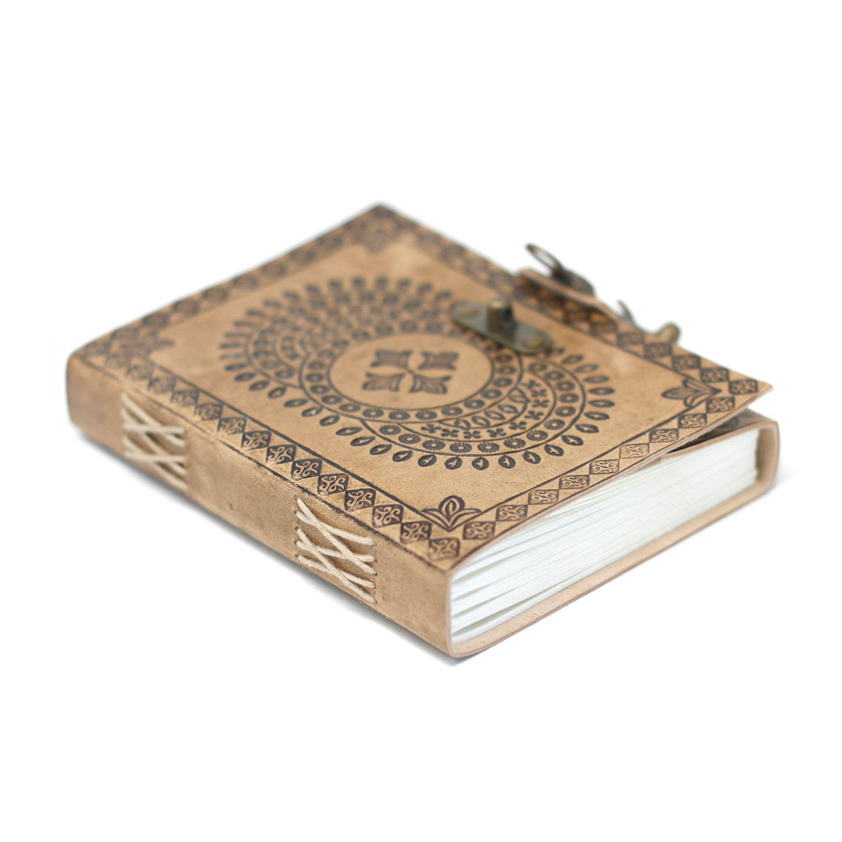 Leather Blue Mandala Notebook – 13x17.5 cm – view 4