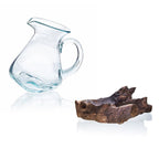 Molten Glass Water Jug on Wood – view 4