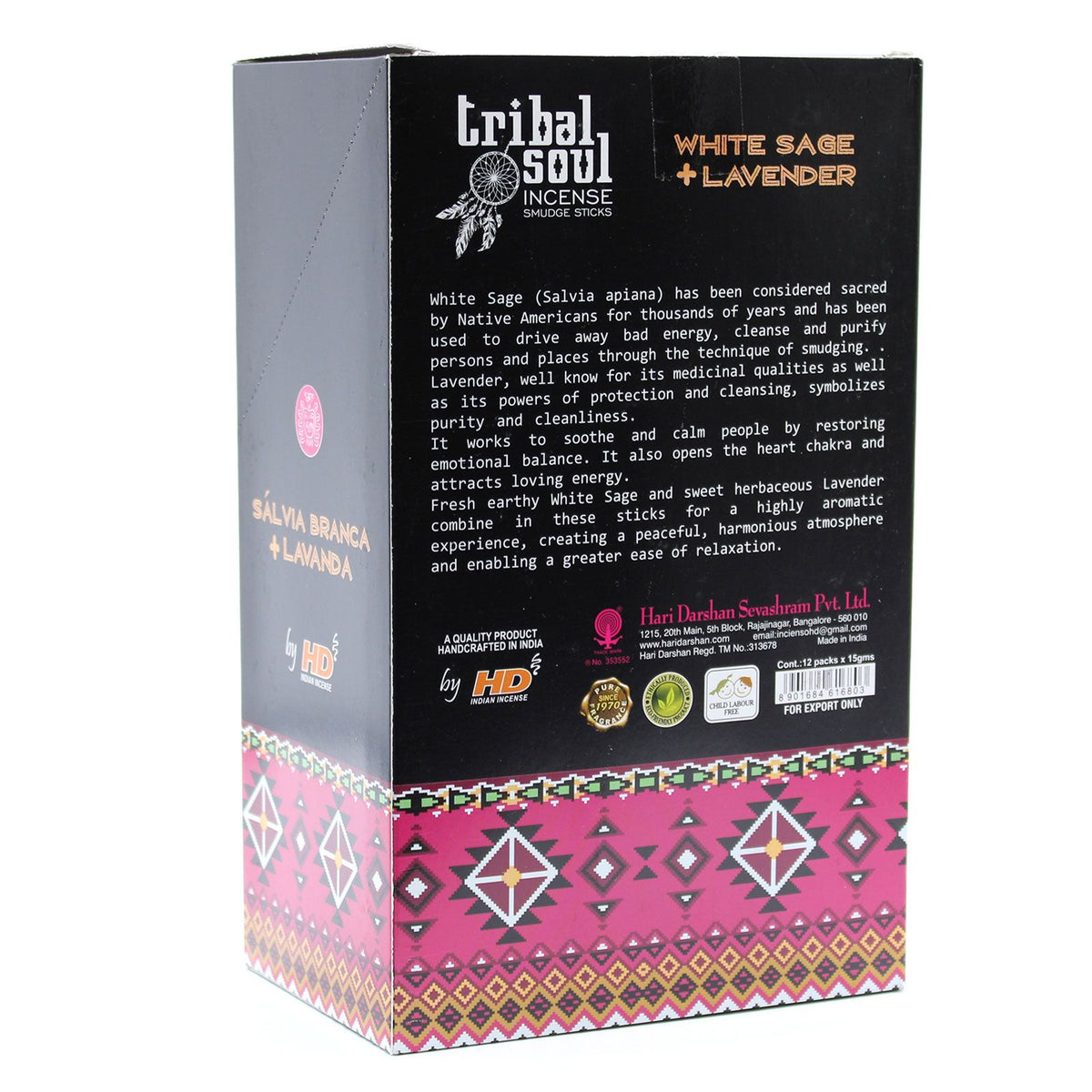 Tribal Soul White Sage and Lavender Incense Sticks – view 4