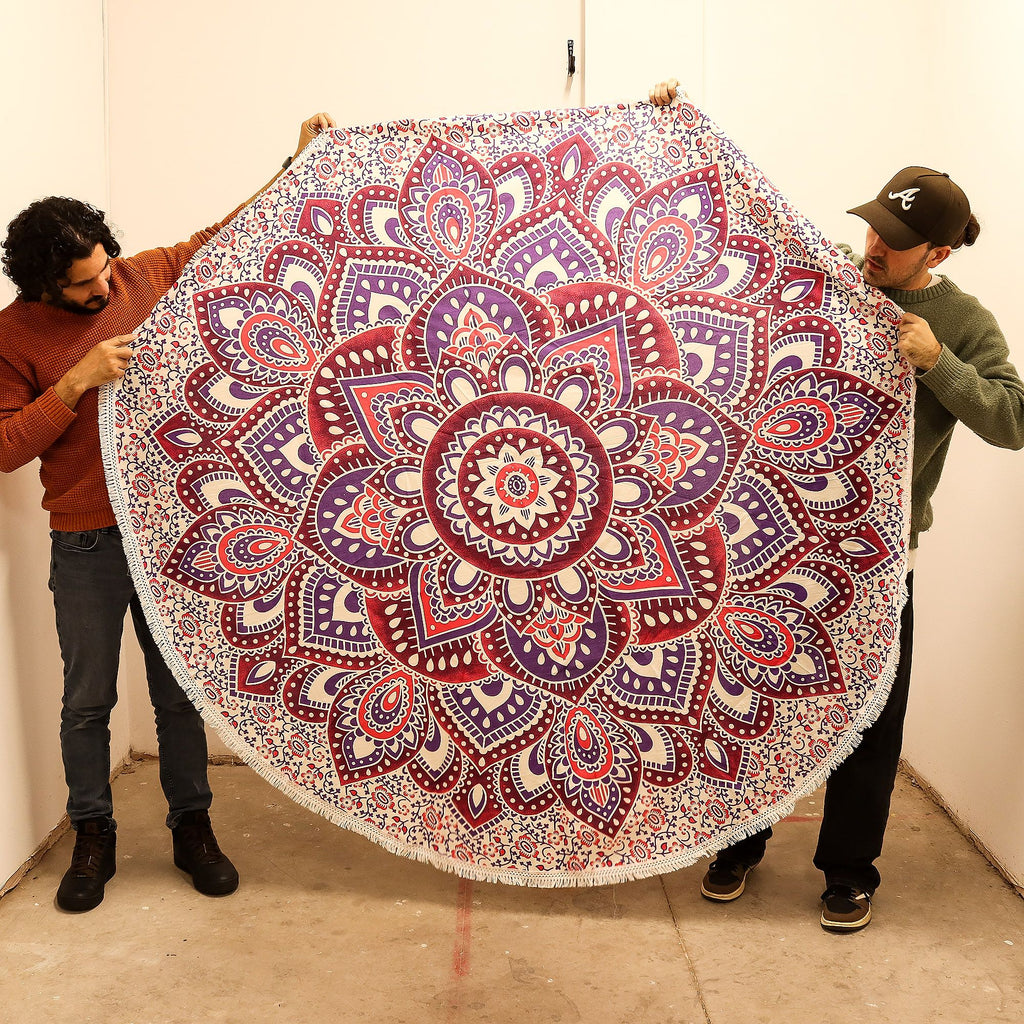 Large Mandala Roundy Art (180cm) - Pink & Purple – view 2