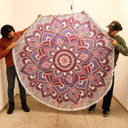 Large Mandala Roundy Art (180cm) - Pink & Purple – view 2