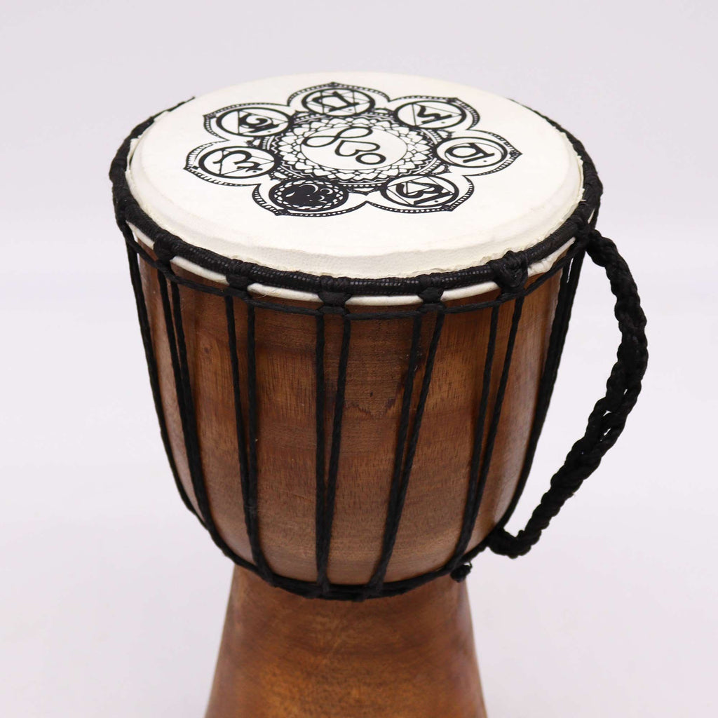 Chakra Wide Top Djembe Drum - 30cm – view 4