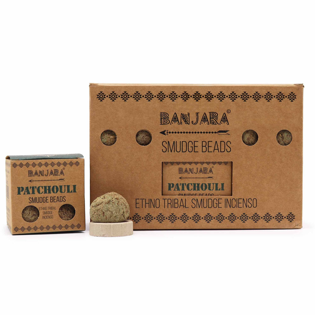 Banjara Patchouli Smudge Beads with Holder – view 2