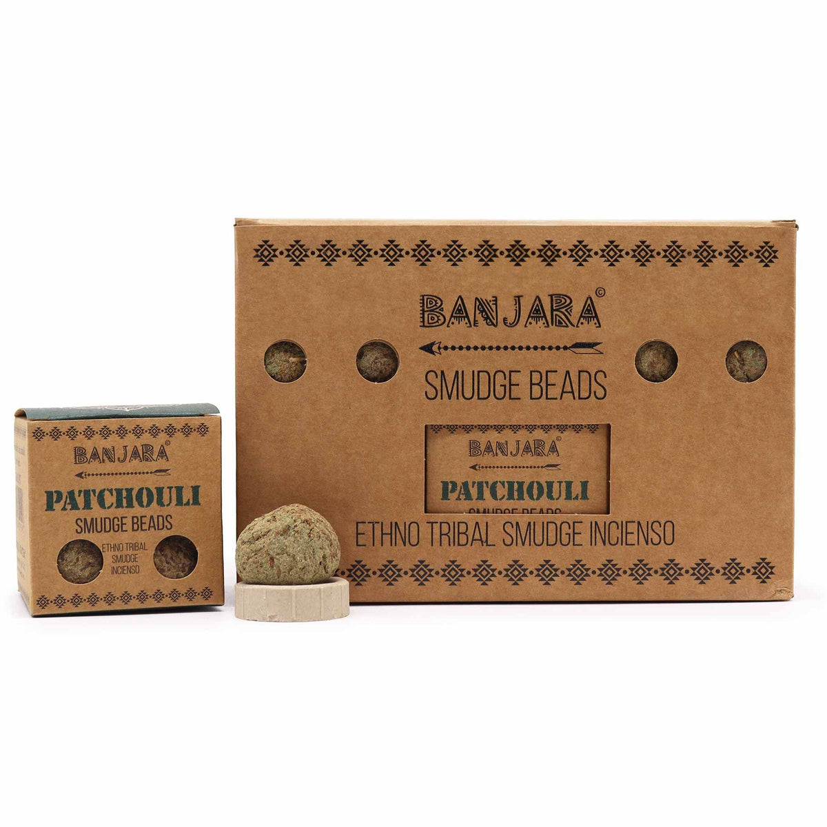 Banjara Patchouli Smudge Beads with Holder – view 2
