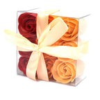 Set of 9 Soap Flower Box - Peach Roses – view 3