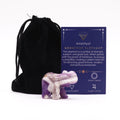 Amethyst Lucky Elephant Figure 50x35x25mm