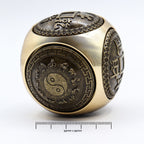 Feng Shui Wealth Spinner Dice, Large Rounded