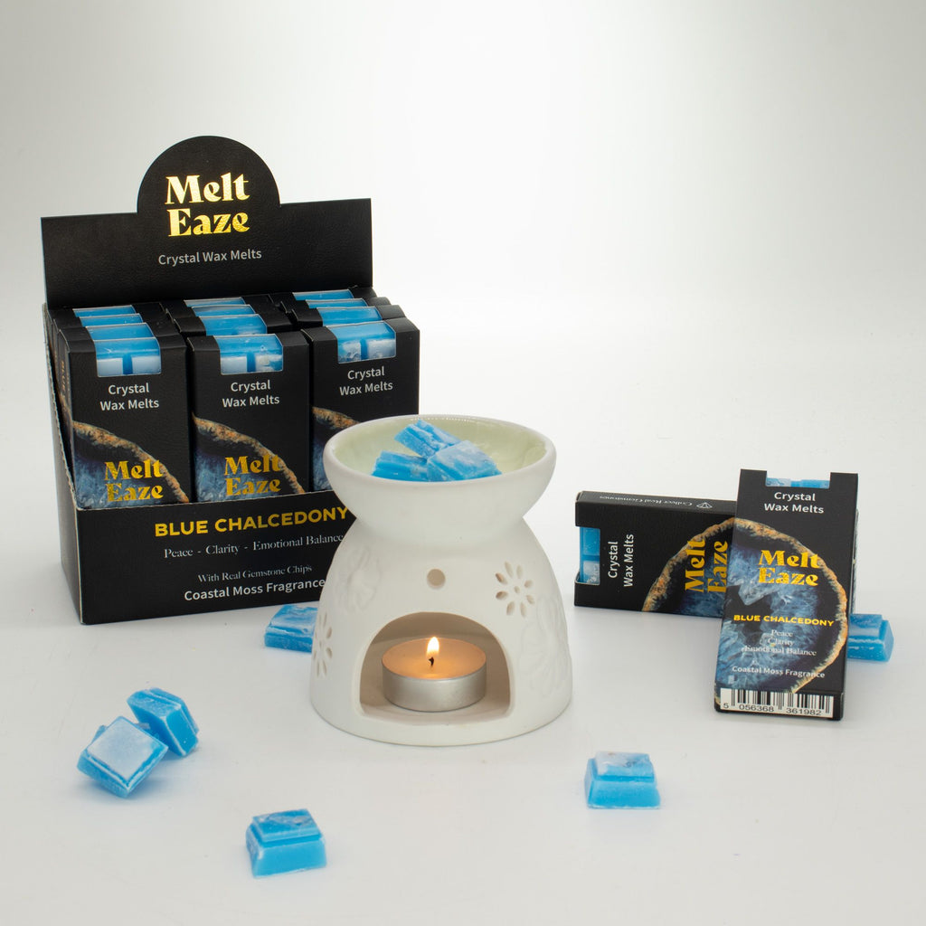 Blue Chalcedony Wax Melts 50g - Coastal Moss – view 3