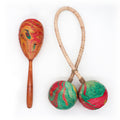 Single Maracas Rattle - Marbled Rattan