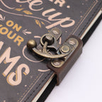 Leather Notebook, Never Give Up On Your Dreams – 17.5x13 cm – view 3