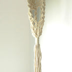 Macrame Plant Hanger with Rattan Hoop, 100cm – view 3