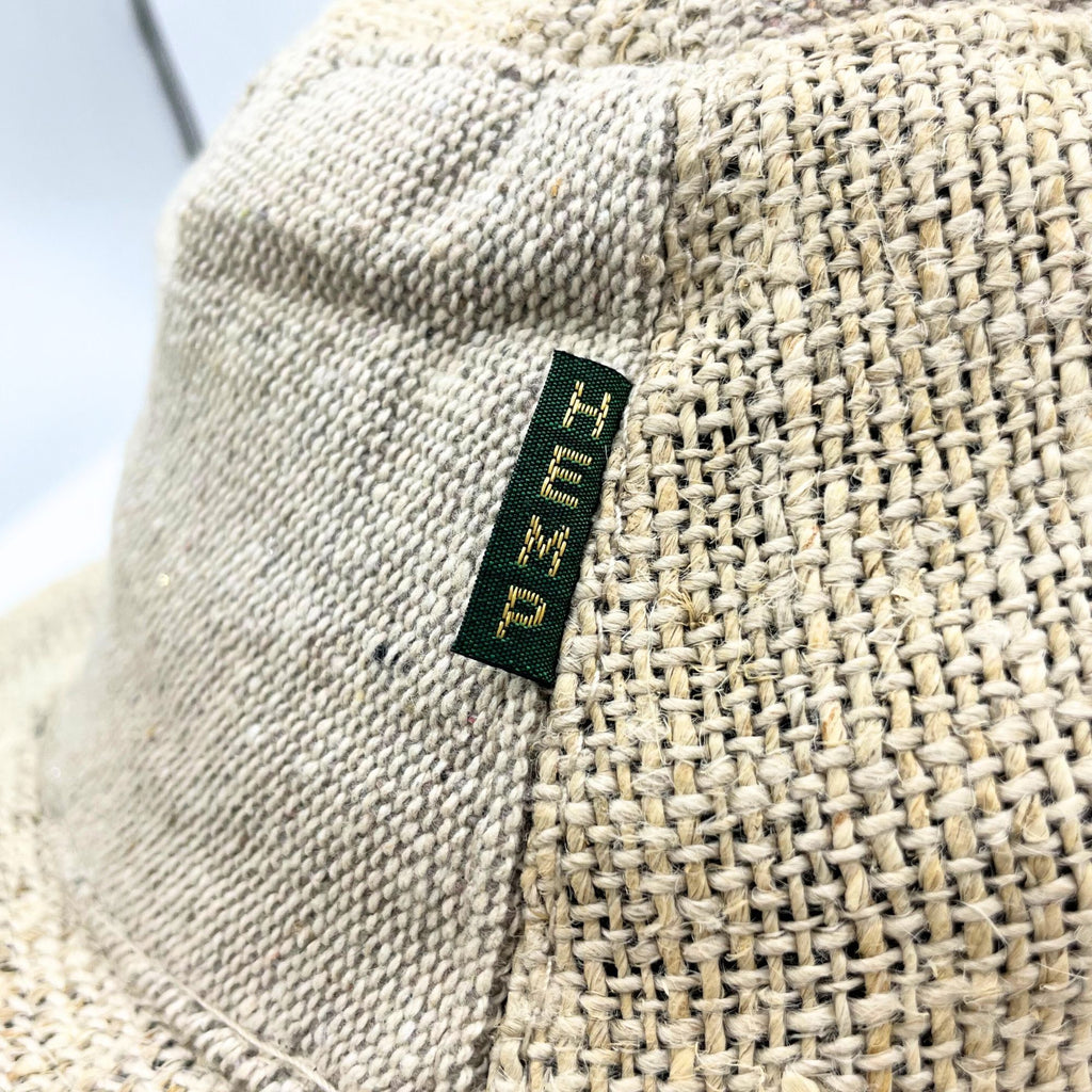 Patched and Wired Hemp and Cotton Festival Hat - Natural – view 3
