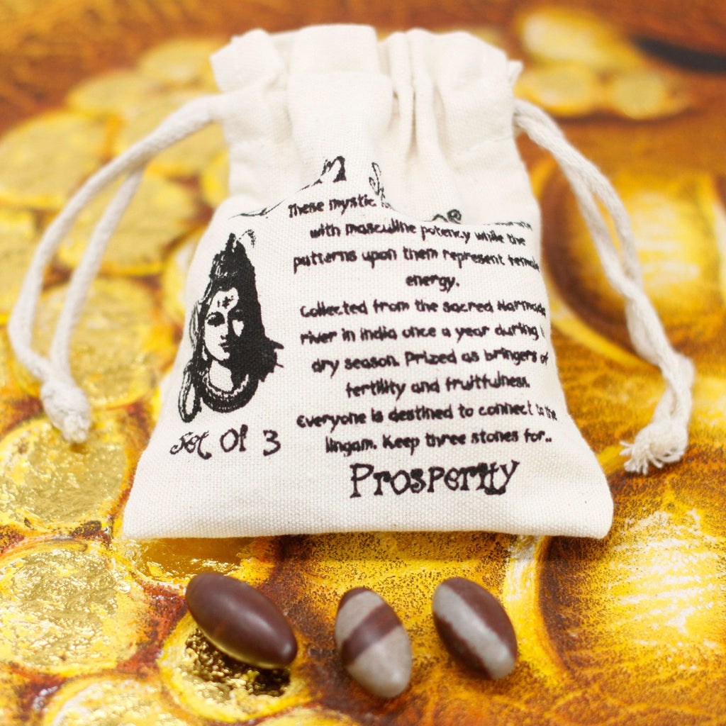 One Inch Shiva Lingam Stones - Set of 3