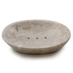 Classic Oval Cream Marble Soap Dish – view 2