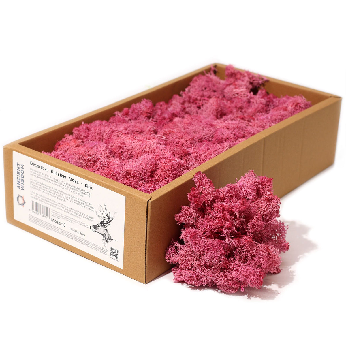 Preserved Reindeer Moss - Pink - 635 g Box