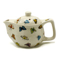 Small Herbal Teapot with Strainer - Butterflies