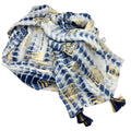 Nomad Sari Pareo in Blue Tie Dye & Block Print