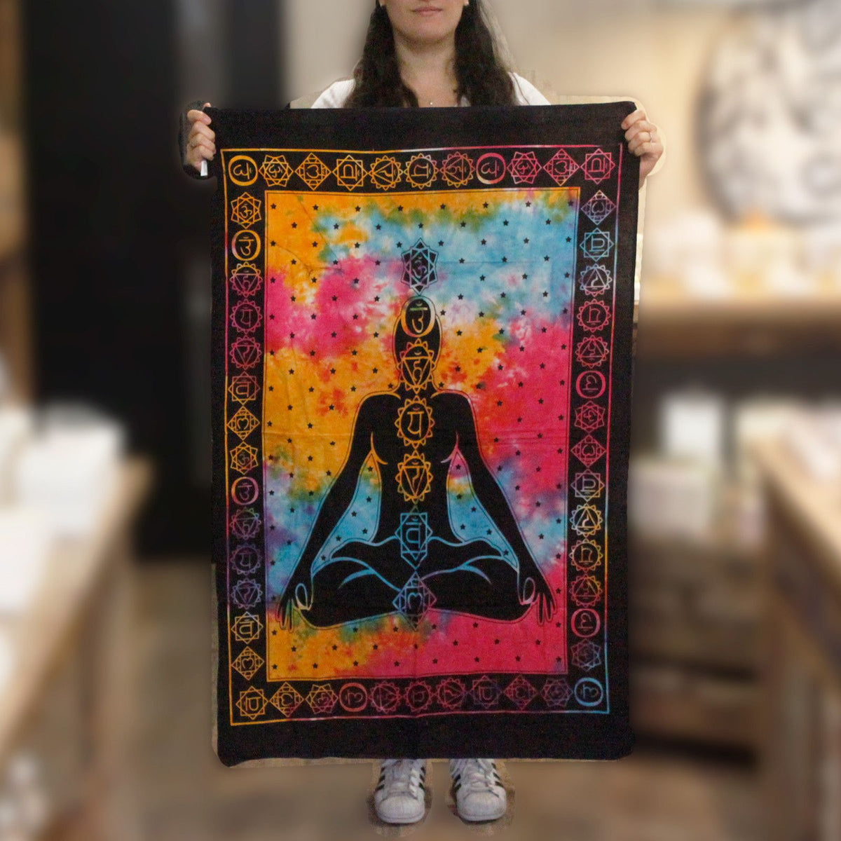 Cotton Wall Art (78x112cm) - Chakra Buddha – view 2