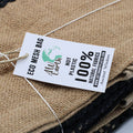 Cotton and Jute Mesh Shopping Bag, Natural