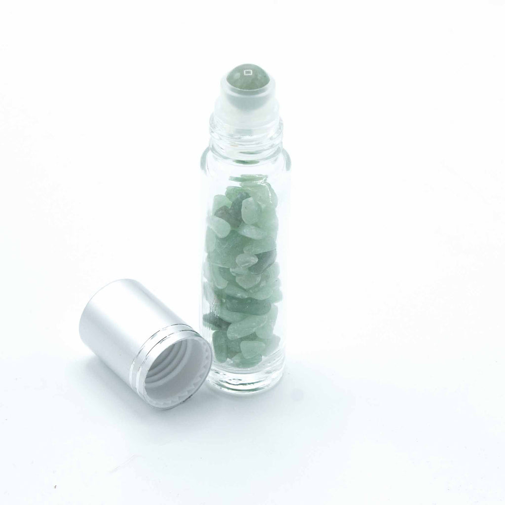 Aventurine Roller Bottle with Silver Cap, 5ml