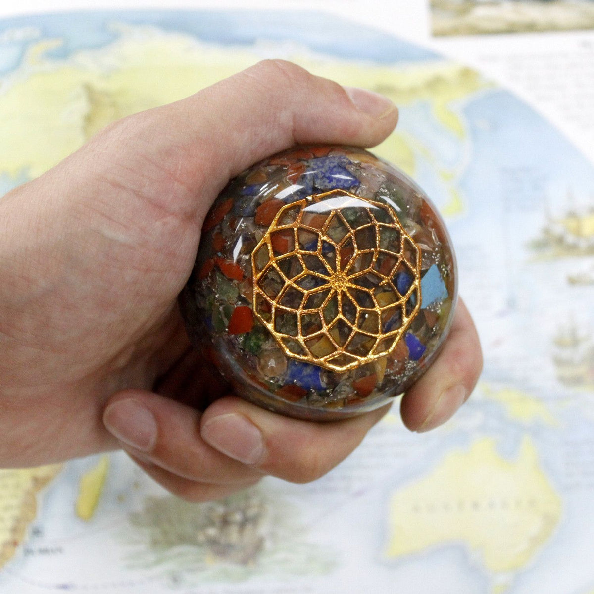 Orgonite Desk Power Pack - Lapis Lazuli Dome – view 3