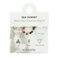 Nymph Gemstone Ring Set - Sea Sunset Sunstone & Tiger's Eye