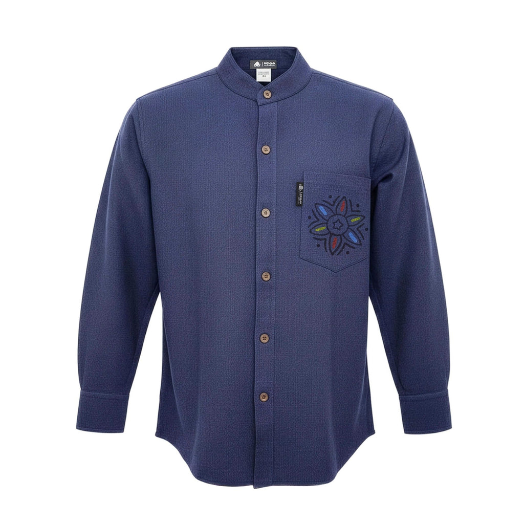 Nomad Sari Kathmandu Shirt - Indigo - Medium – view 4