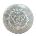 Selenite Chakra Charging Set of 7 Small Plates – view 9