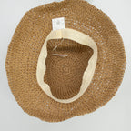 Nomad Sari Floppy Straw Sun Hat - Coffee and Daisies – view 5