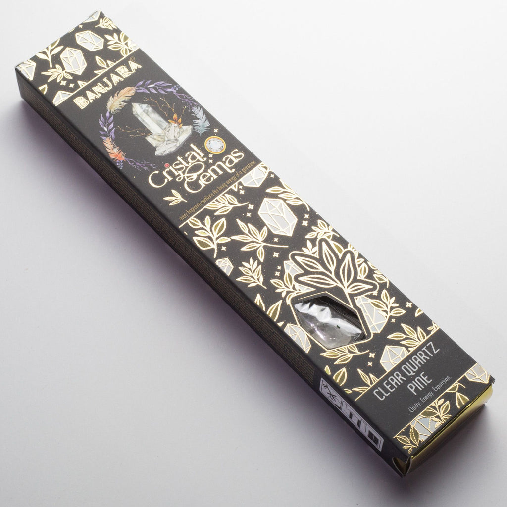 Banjara Crystal Gemas Incense Sticks - Clear Quartz Pine – view 4