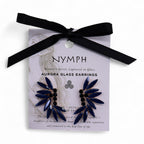 Nymph Royal Blue Fairies Vintage Glass Earrings – view 7