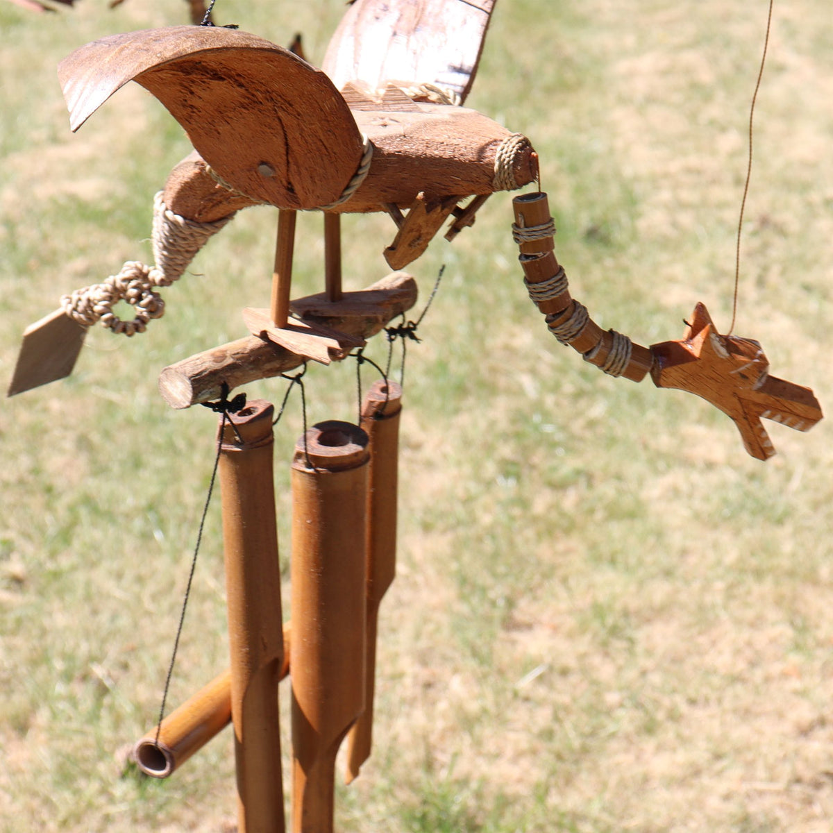 Coconut Dragon Wind Chime - 30 x 90 cm – view 8
