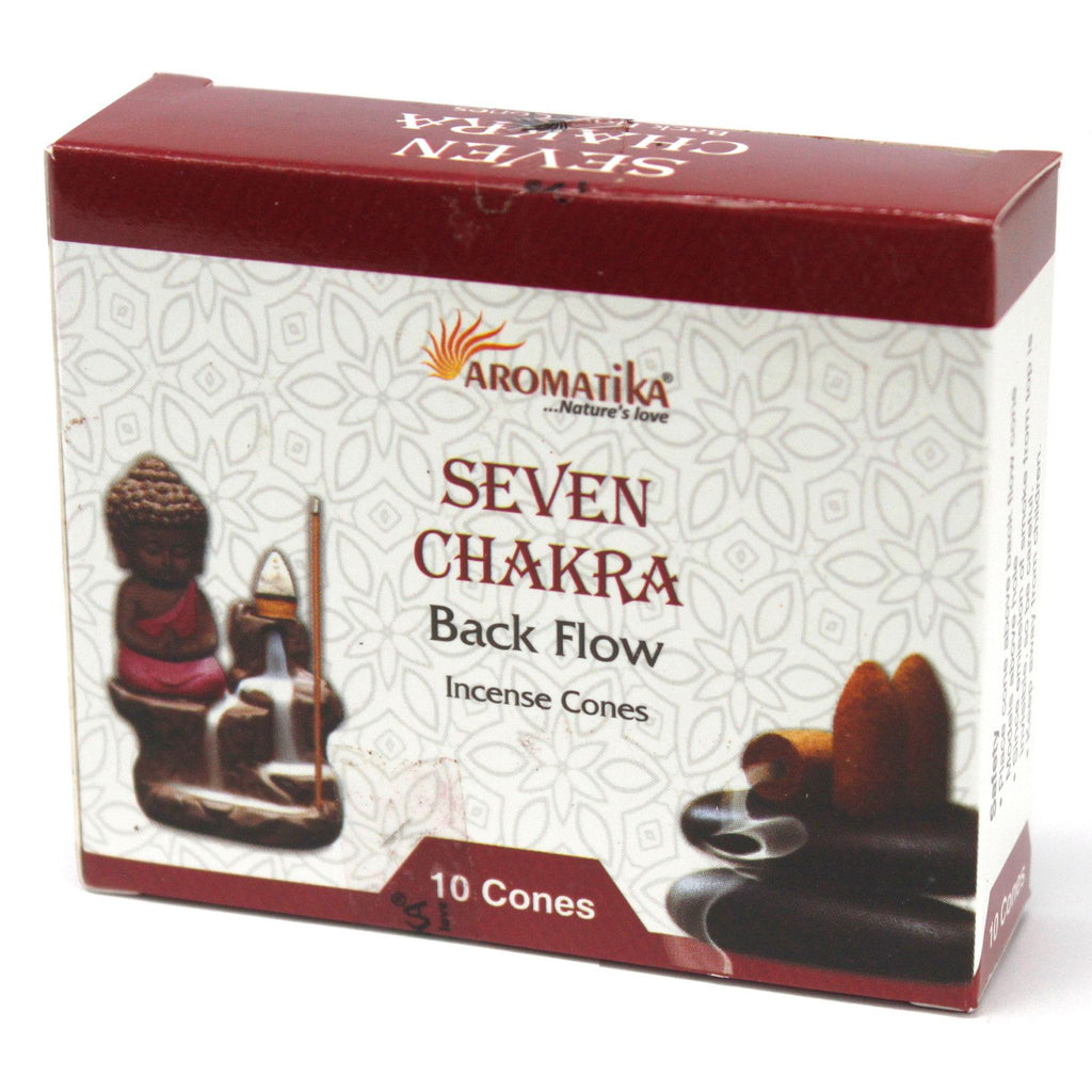 Aromatika Backflow Incense Cones - 7 Chakras