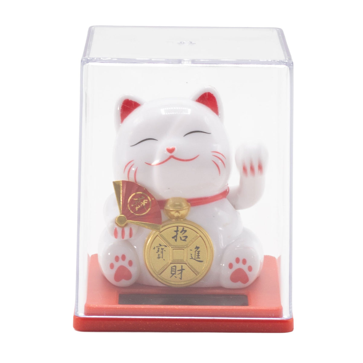 Mini Solar Money Cat in Display Box - White – view 4