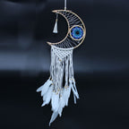Macrame Moon Dream Catcher - Assorted Colours – view 5