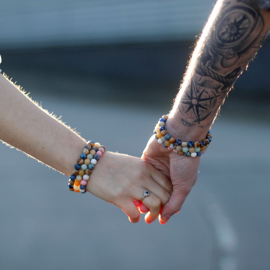 Harmony Friendship Bracelet Set - Rainbow Gemstones – view 5