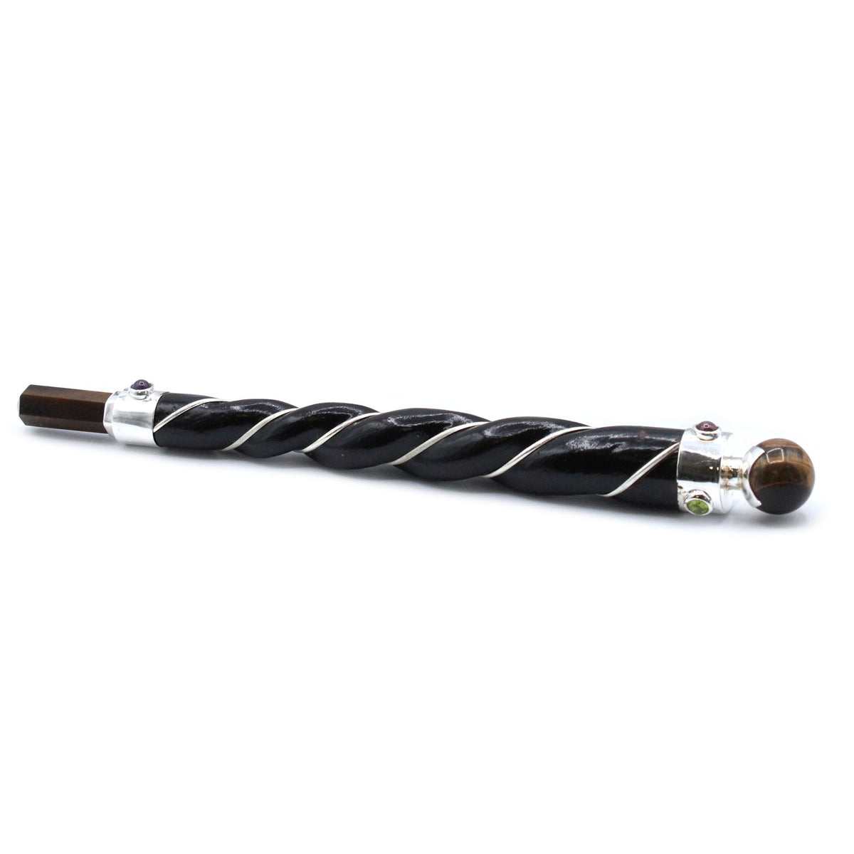 Twisted Healing Wand with Copper and Tiger Eye Star – view 4