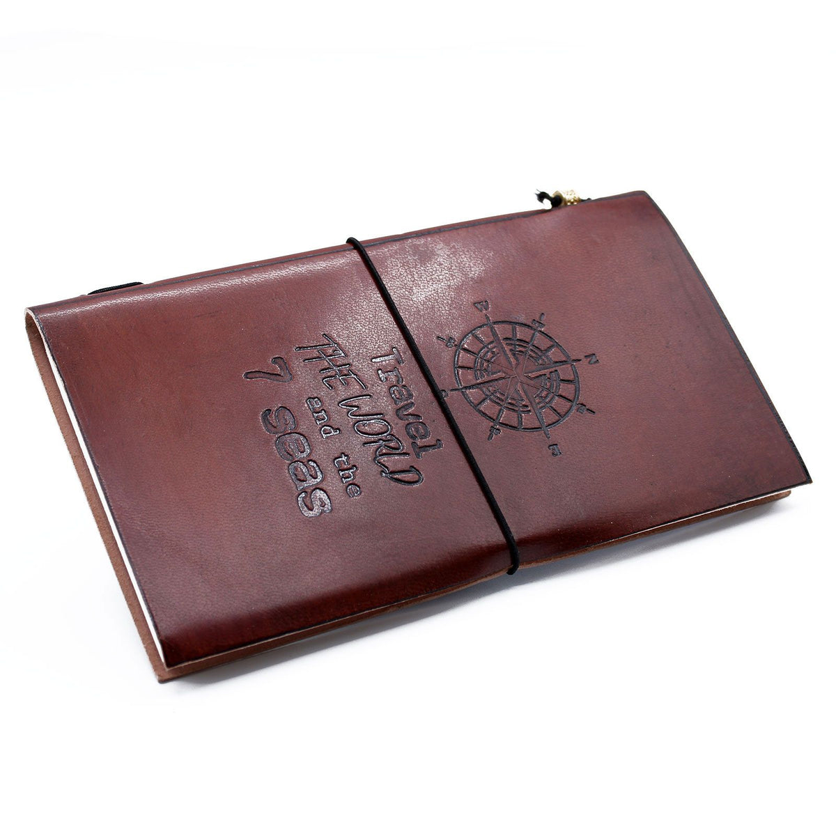 Leather Journal - Travel the World - Brown (80 pages) – view 2