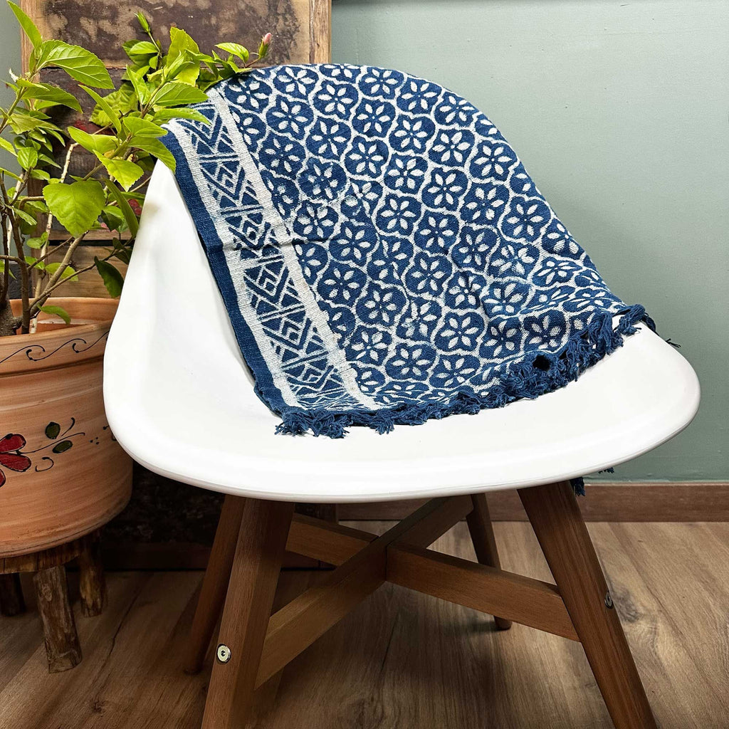 Handmade Indigo Runner - 170x60cm - Madjid Tiles – view 2