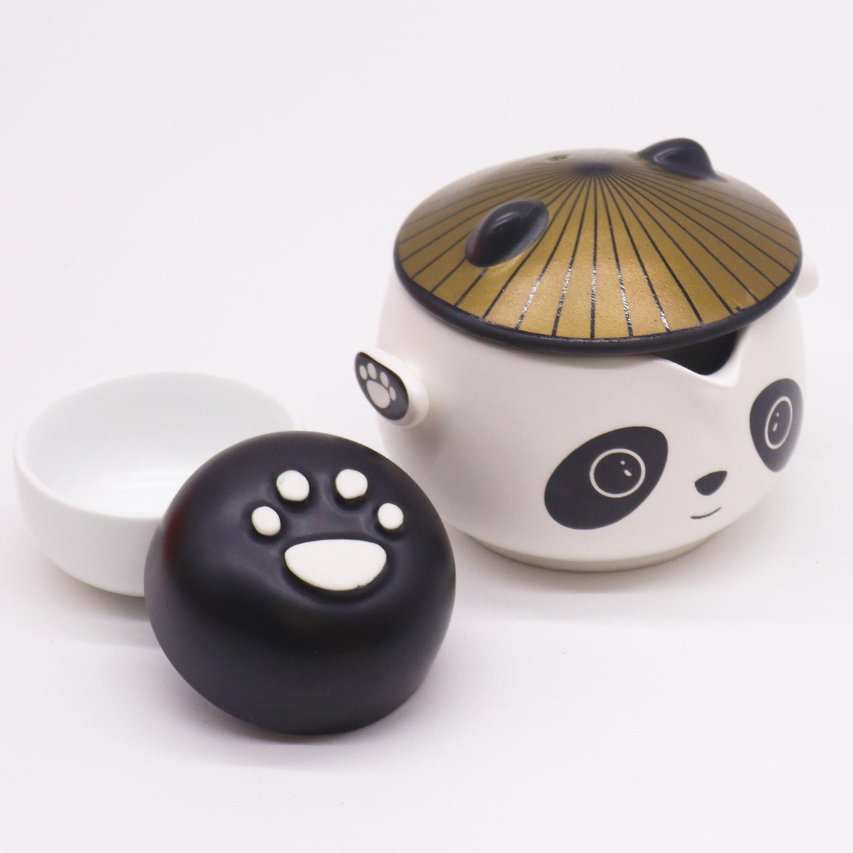 Panda Face Ceramic Teapot Set with 2 Cups - Travel Case – view 4