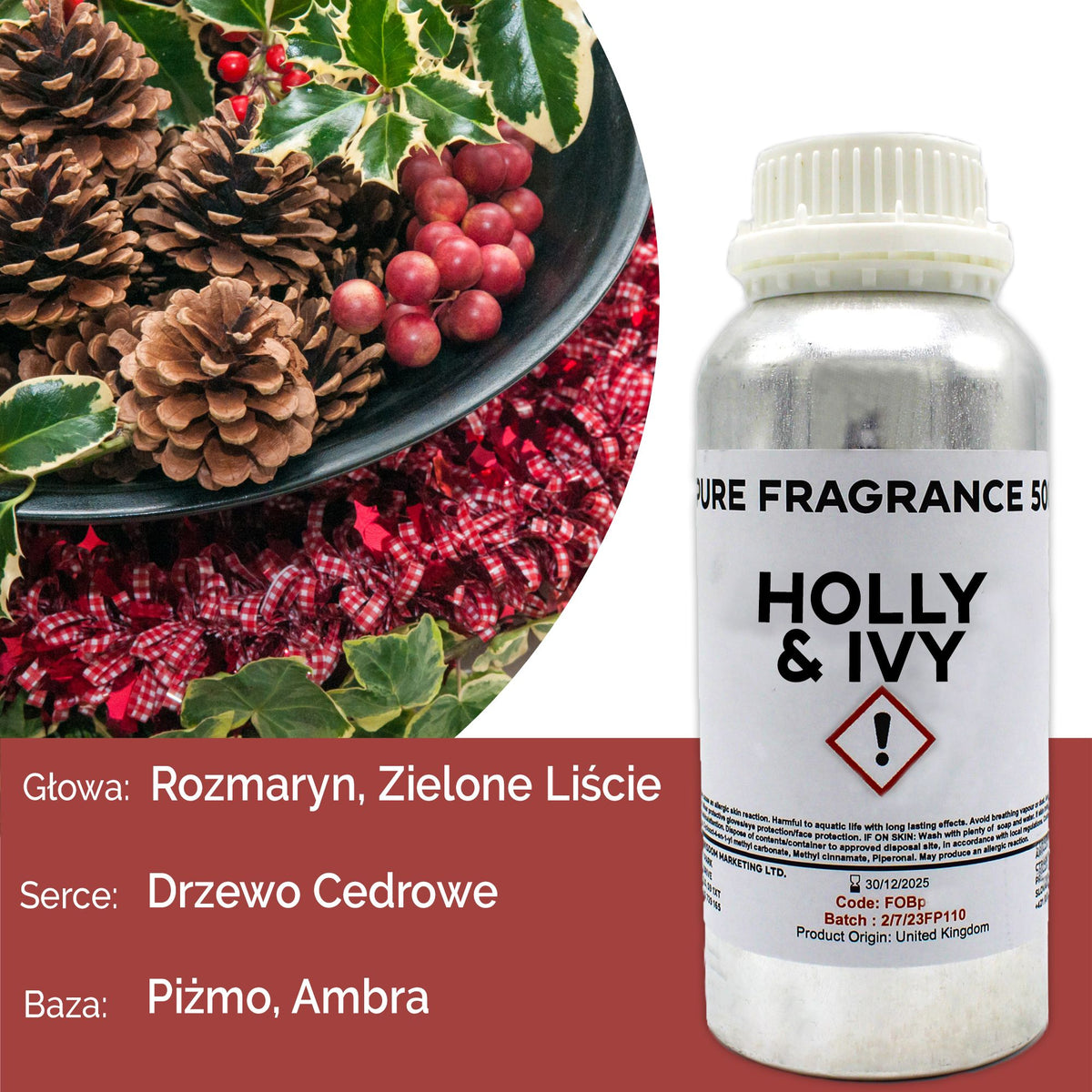 Holly and Ivy Pure Fragrance Oil - 500ml – view 2