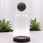 Large Ball Top Terrarium, Dark Tung Wood, 16x32cm – view 3